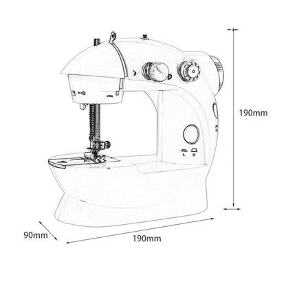 Electric Mini Sewing Machine Home Hand Machine Lock Stitch Adjustment With Light Handheld Portable Machine