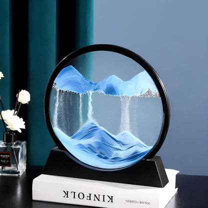 Dynamic 3D Sandscape Glass Art Fascinating Flowing Sand Frame for Elegant Home Decor
 Previous product
 Next product