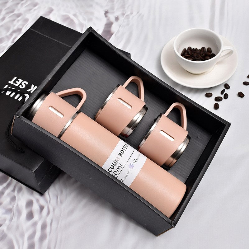 500ml High Quality Food Grade Stainless Steel Vacuum Flask Set