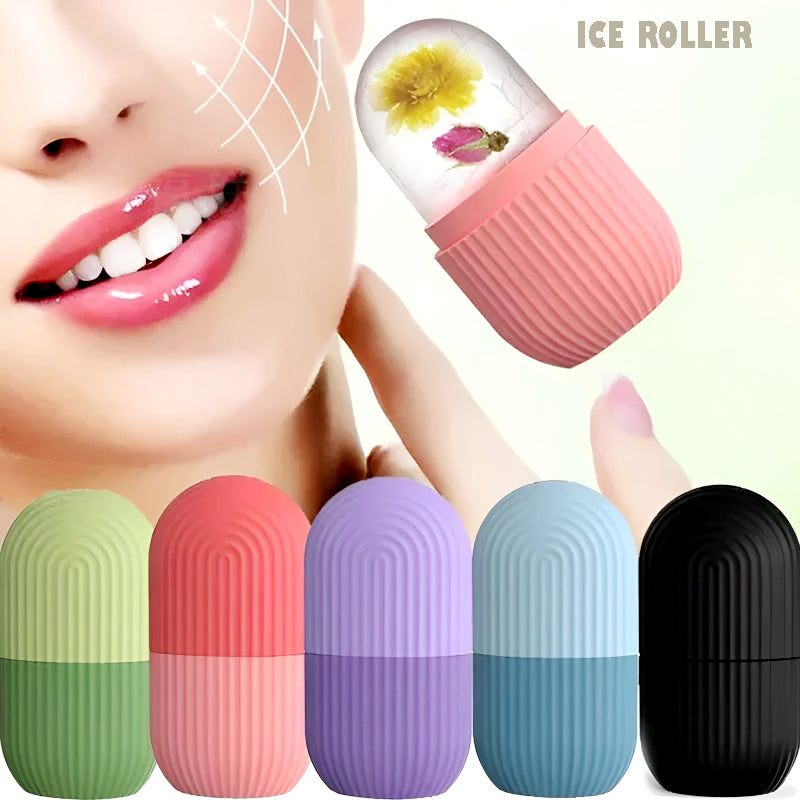 Easy Use Multi-Purpose Mini Silicone Facial Ice Roller for Ultimate Skincare